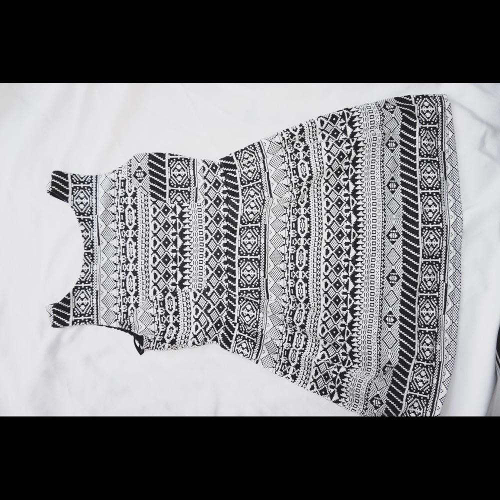 Black and white dress